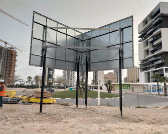 Instalación de valla publicitaria