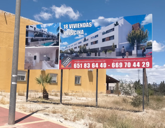 Instalación de valla publicitaria
